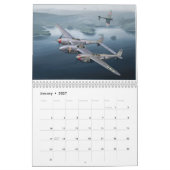Calendrier autorisé P-38 Lightning 2026 (Jan 2027)