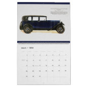 Calendrier Autos classiques 1928 Vielles voitures d'antiquité (Mar 2026)