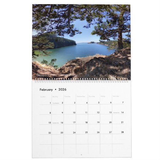 Calendrier Autour du Puget Sound (Feb 2026)