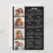 Calendrier avec 4 Collage photo sur carte (Devant)