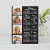 Calendrier avec 4 Collage photo sur carte (Debout devant)