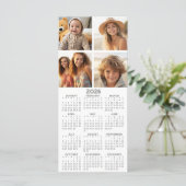 Calendrier avec 4 photo Collage - Blanc - Carte (Debout devant)