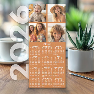 Calendrier avec 4 Photo Collage - Carte Caramel Ch