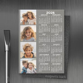 Calendrier avec 4 photo Collage carte magnétique -