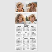 Calendrier avec 4 Photo Collage - Magnet moderne (Devant)