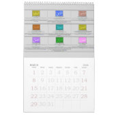 Calendrier avec 99 noms d'Allah (swt) - Dieu (Mar 2026)