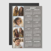 Calendrier avec carte magnétique à collage de 4 ph (Devant / Derrière)