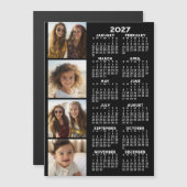 Calendrier avec carte magnétique à collage de 4 ph (Devant / Derrière)