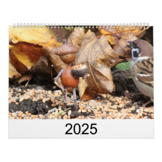 Calendrier avec des figurines en chênes confection