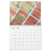 Calendrier avec des oeuvres d'art brillantes et de (Mar 2026)