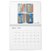 Calendrier avec des oeuvres d'art brillantes et de (Feb 2026)