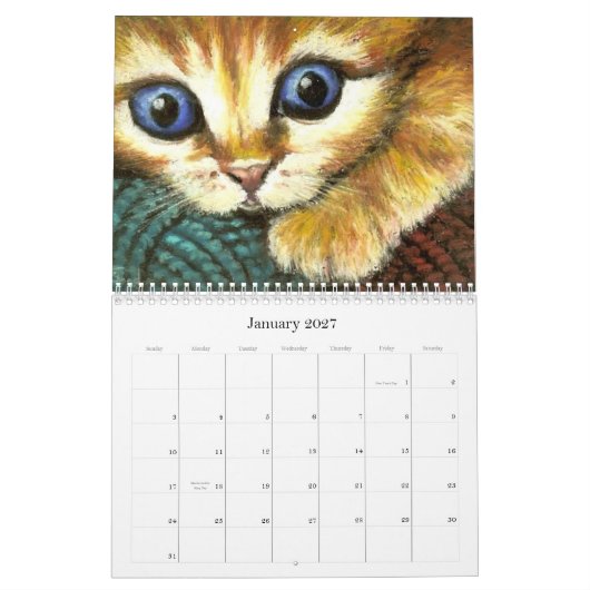 Calendrier avec du charme 2010 de créatures (Jan 2027)