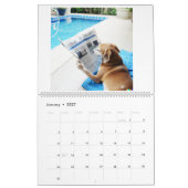 Calendrier avec images de chien (Jan 2027)