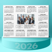 Calendrier avec logo Contact Information Magnet