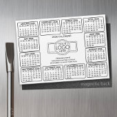 Calendrier avec logo Contact Information Magnet