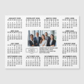 Calendrier avec logo Contact Information Magnet (Devant)