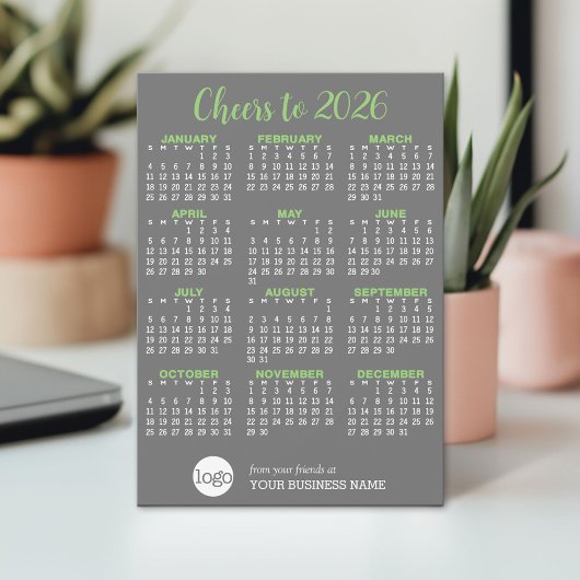 Calendrier avec logo professionnel - Carte de vaca