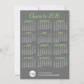Calendrier avec logo professionnel - Carte de vaca (Devant)