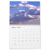 Calendrier avec nuages (Feb 2027)