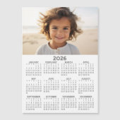 Calendrier avec photo - Carte magnétique de l'anné (Devant)