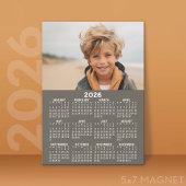 Calendrier avec photo - Carte magnétique de l'anné