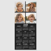 Calendrier avec photo Collage Magnet de réfrigérat (Devant)