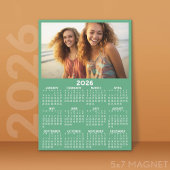 Calendrier avec photo Pleine année Afficher Magnet