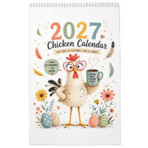 Calendrier avec poulet drôle