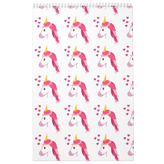 Calendrier avec une licorne pour une fille (Protection)