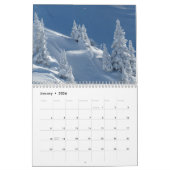 Calendrier Avec Vacances - Arbres (Jan 2026)