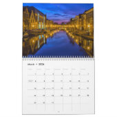 Calendrier Avec Vacances - Villes du Monde (Mar 2026)