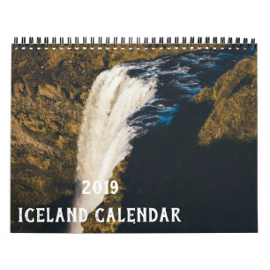 Calendrier Aventure de voyage de l'Islande de visite