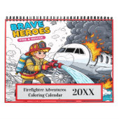 Calendrier Aventures de pompier Coloriage 2025/2026 (Protection)