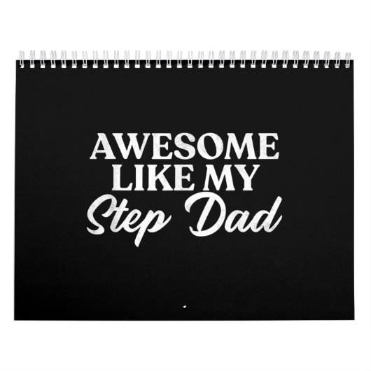 Calendrier Awome Comme Mon Stepdad Step Fils Fille En Droit (Protection)