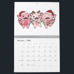 Calendrier Axolotl Christmas Winter Animals Axolotls<br><div class="desc">The axolotl at christmas with fairy lights. Funny animals with toxits and snow for the holidays. A sweet Christmas greeting. Axolotls are cute animals and perfect for Christmas.</div>