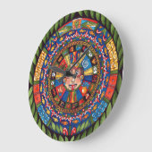 Calendrier Aztec Grande horloge murale (Angle)
