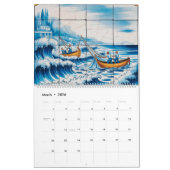 Calendrier Azulejo Romance Portuguese Art Calendar 2026 (Mar 2026)