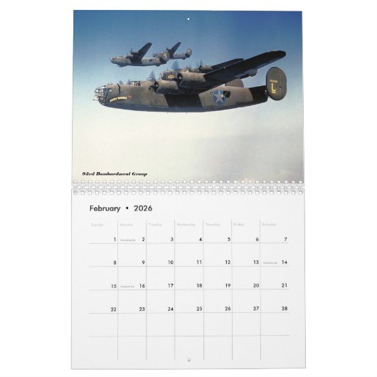 Calendrier B-24 Liberator (Feb 2026)