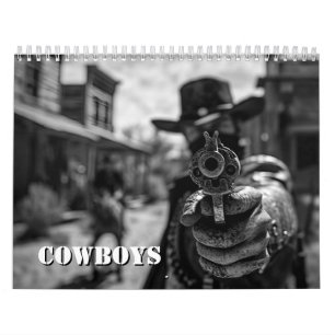 Calendrier B/W des cowboys