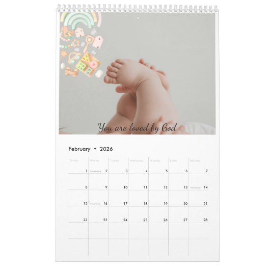 Calendrier Baby Custom Calendar (Feb 2026)