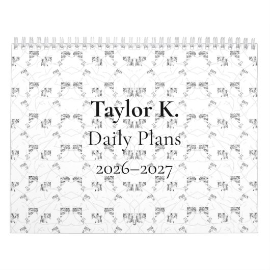 Calendrier Back-to-School Minimal Line Pattern | Summer (Protection)