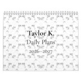 Calendrier Back-to-School Minimal Line Pattern | Summer (Protection)