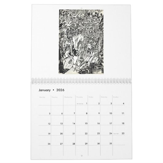 Calendrier Backbrain Calendar 2026 (Double-Page) (Jan 2026)