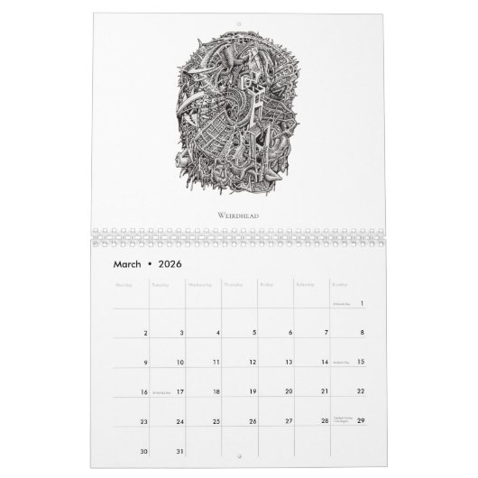 Calendrier Backbrain Calendar V, 2026, Double Page, Medium (Mar 2026)