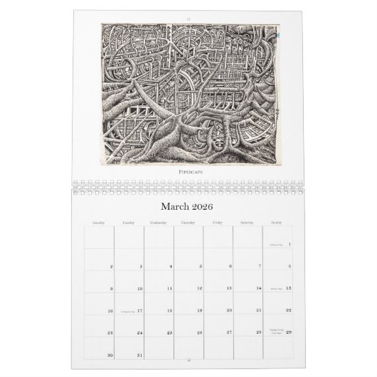Calendrier Backbrain Calendar VI, 2026, Double Page (Mar 2026)