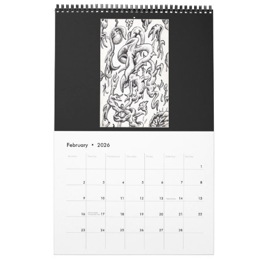 Calendrier backbrain II 2024 (Page simple, Moyen) (Feb 2026)