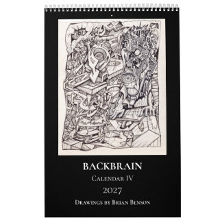 Calendrier Backbrain IV 2027, une seule page