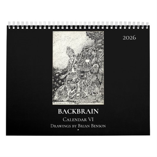 Calendrier Backbrain VI, 2026, Double Page (Protection)