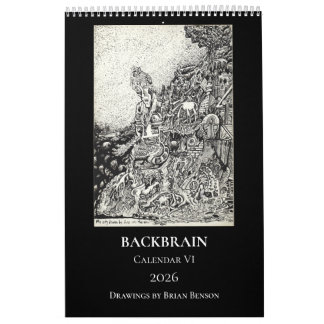 Calendrier Backbrain VI, 2026, Page unique
