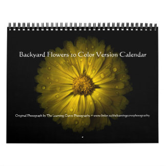Calendrier Backyard Flowers 10 Color Version